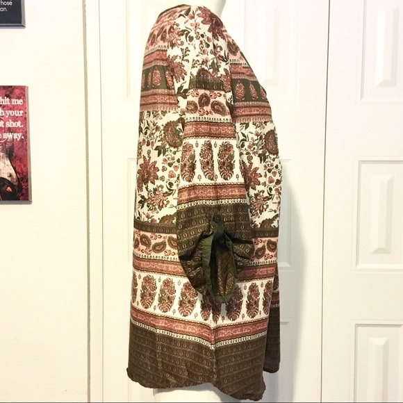 ART AND SOUL boho paisley tunic - Picture 3 of 6